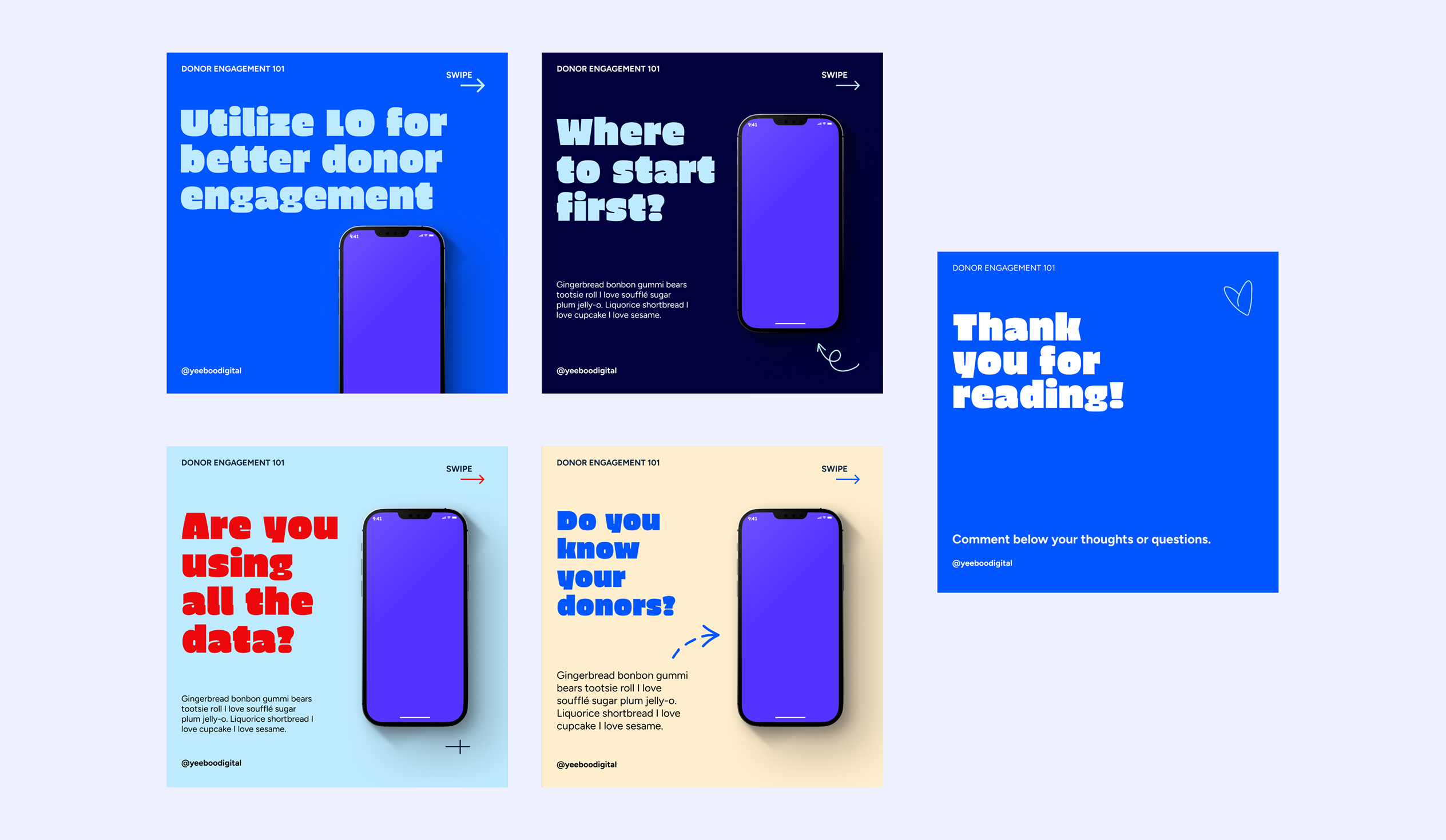 Phone with info templates